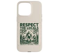 Custodia per iPhone 15 Pro Max Divertente rispetto La gente del posto Cryptids Folklure Sasquatch