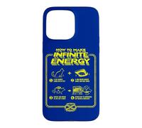 Custodia per iPhone 15 Pro Max Divertente Scienza Sarcasmo Ipotesi Infinite Energy Loop Cat