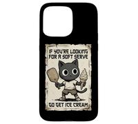 Custodia per iPhone 15 Pro Max Divertente se siete alla ricerca di un morbido gatto da servire ghiaccio sottaceto