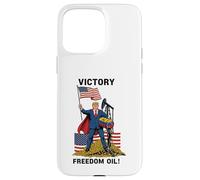 Custodia per iPhone 15 Pro Max Divertente Trump Vittoria Libertà Petrolio Venezuela