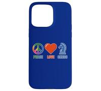 Custodia per iPhone 15 Pro Max DIVERTENTI SCACCHI AMORE PACE CON ICONE