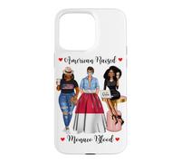 Custodia per iPhone 15 Pro Max Donne Americane E Monaco Sangue Nero