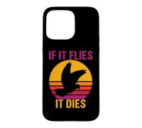 Custodia per iPhone 15 Pro Max Dove Hunting Trip Hunters retrò vintage Se vola si muore