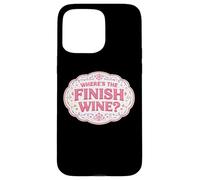 Custodia per iPhone 15 Pro Max Dov'è la fine Wine Lover Runner Running Race Joke Citazione