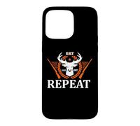 Custodia per iPhone 15 Pro Max Eat Sleep Hunt Repeat Hunting Hunter Life Adventure Nature