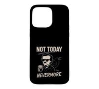 Custodia per iPhone 15 Pro Max Edgar Allan Poe Nevermore Gothic Macabre Look da amante dei libri