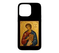 Custodia per iPhone 15 Pro Max Elegante icona cattolica di San Giovanni Apostolo