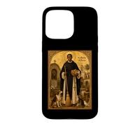 Custodia per iPhone 15 Pro Max Elegante icona cattolica di San Martino de Porres