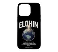Custodia per iPhone 15 Pro Max Elohim All Things Are From Him Christian Spanish Bibbia Verse