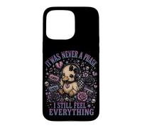 Custodia per iPhone 15 Pro Max Emo Duck Goth Duck Sad Duck Music Cassette Cuore spezzato