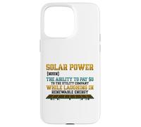 Custodia per iPhone 15 Pro Max Energia solare Sostantivo Pannello solare Proprietario Elettrico Bill