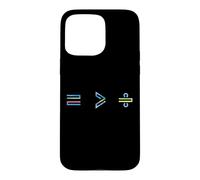 Custodia per iPhone 15 Pro Max Equality is Greater Than Division Math Symbol Social Justice