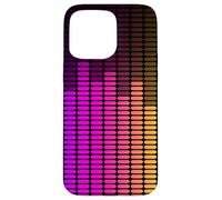 Custodia per iPhone 15 Pro Max Equalizzatore Rainbow Music Lover Sound Engineer Audio Pattern
