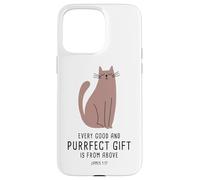 Custodia per iPhone 15 Pro Max Every Good & Purrfect (Gift) is From Above - James 1:17 Cat