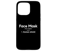 Custodia per iPhone 15 Pro Max Face Mask Human Shield Social Distancing Mask Definition