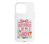 Custodia per iPhone 15 Pro Max Facilmente distratto dal mio giardino Giardinaggio Fiori Verdure