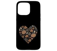 Custodia per iPhone 15 Pro Max Fall Pumpkin Fall Leaves Acorns Hearts Rustic Fall Autumn