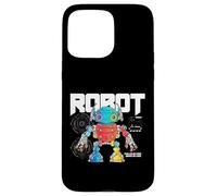 Custodia per iPhone 15 Pro Max Fantascienza Robot Alimentato Da Codice Guidato Da Logica