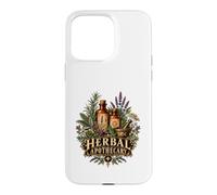 Custodia per iPhone 15 Pro Max Farmacia a base di erbe vintage botanico amante delle erbe