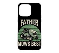 Custodia per iPhone 15 Pro Max Father Mows Best Riding Rasaerba Dad, trattorino da giardino