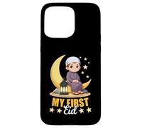 Custodia per iPhone 15 Pro Max Felice Eid Mubarak Ragazzi Il mio primo Eid Al Fitr Eid Al Adha