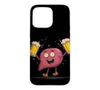 Custodia per iPhone 15 Pro Max Felice Giornata del fegato con Costume