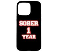 Custodia per iPhone 15 Pro Max Felice Sobriety 1 Anno Cool Anniversary Red Sobriety