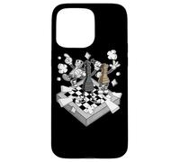 Custodia per iPhone 15 Pro Max Figure di battaglia di scacchi Chessman Scacco matto Scacchi