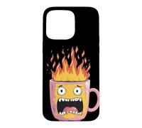 Custodia per iPhone 15 Pro Max Fire Cup Cerca gli amanti delle bevande calde invernali