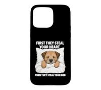 Custodia per iPhone 15 Pro Max First They Steal Your Heart - Border Terrier Amante Dog Mom