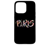 Custodia per iPhone 15 Pro Max Floreale Parigi Torre Eiffel Amo Parigi Cute France