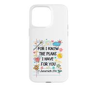 Custodia per iPhone 15 Pro Max For I Know The Plans I Have For You Christian Back To School