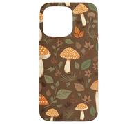 Custodia per iPhone 15 Pro Max Forager botanico Cottagecore della foresta dei funghi del bosco