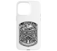 Custodia per iPhone 15 Pro Max Fort Sumter Charleston Civil War Battle USA Storia americana