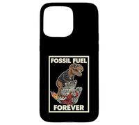 Custodia per iPhone 15 Pro Max Fossil Fuel Forever T-Rex V8 Engine Anti EV Car Ragazzi Umorismo