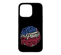 Custodia per iPhone 15 Pro Max Francese Vin Pain Fromage Bastille Day Cultura