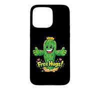 Custodia per iPhone 15 Pro Max Free Hugs - Scritta "Cactus Abbraccio"