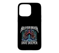 Custodia per iPhone 15 Pro Max Freediver Scuba Hold Your Breath Dive Deeper
