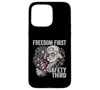Custodia per iPhone 15 Pro Max Freedom First Safety Terzo John Adams Divertente 4 luglio