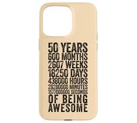 Custodia per iPhone 15 Pro Max Funny 50th Birthday Shirt Old Meter Funny 50 Year Old Gifts