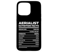 Custodia per iPhone 15 Pro Max Funny Aerialist Valori Nutrizionali Lira aerea, Sete, Hoop