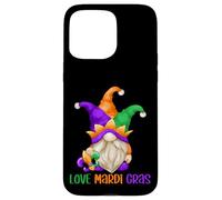 Custodia per iPhone 15 Pro Max Funny Carnival Gnome With Fool Cap For Girls Love Mardi Gras