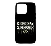 Custodia per iPhone 15 Pro Max Funny Coding is My Superpower Coder Programmer