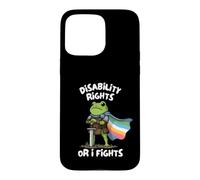 Custodia per iPhone 15 Pro Max Funny Fight Until Disability Rights Medieval Frog Meme