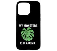Custodia per iPhone 15 Pro Max Funny Houseplant Mom My Monstera Is In A Coma