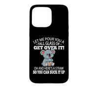 Custodia per iPhone 15 Pro Max Funny Kids Tall Glass of Get Over It Suck It Up Koala Lover