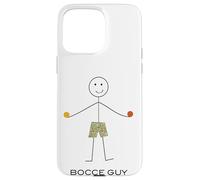 Custodia per iPhone 15 Pro Max Funny Men Bocce Ball, Boy Bocci Gifts
