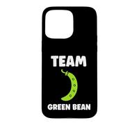 Custodia per iPhone 15 Pro Max Funny minimalist vegetable Simple team Green bean