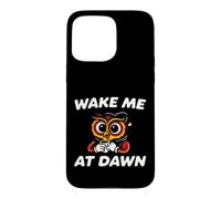Custodia per iPhone 15 Pro Max Funny Night Owl Coffee Wake Me At Dawn Morning Sarcasm