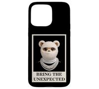 Custodia per iPhone 15 Pro Max Funny Wild tEDDY bEAR With Fur Mask Bring the Unexpected